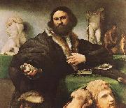 Lorenzo Lotto Portrait of Andrea Odoni oil painting on canvas